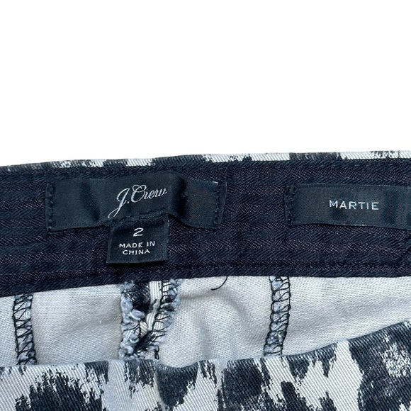 J. Crew Martie Slim Crop Pants in Leopard Stretch Cotton US 2 - Picture 4 of 7
